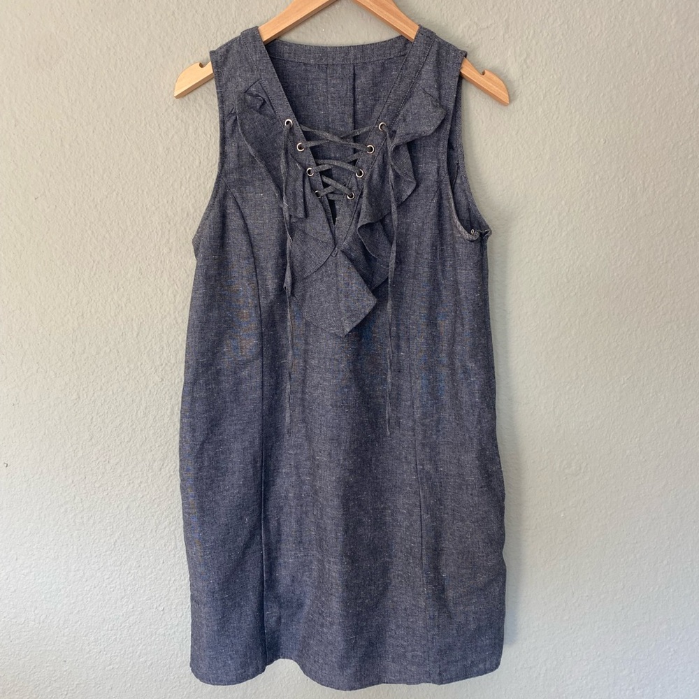 Elegant Gray Sleeveless Dress